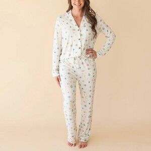 Women's Luxe Pajama Pant Set in Limited Edition Ethereal Fiona | Posh Peanut